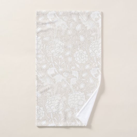 William Morris Floral Pattern in Sepia Bad Handdoek (Handdoek)