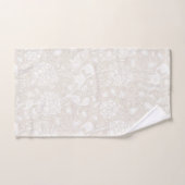 William Morris Floral Pattern in Sepia Bad Handdoek (Handdoek)