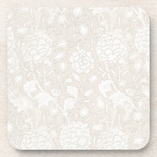 William Morris Floral Pattern in Sepia Bier Onderzetter