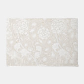 William Morris Floral Pattern in Sepia Deurmat (Voorkant)
