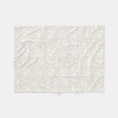 William Morris Floral Pattern in Sepia Fleece Deken (Voorkant (Horizontaal))