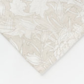 William Morris Floral Pattern in Sepia Fleece Deken (Hoek)