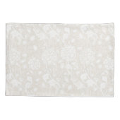 William Morris Floral Pattern in Sepia Kussensloop (Achterkant)