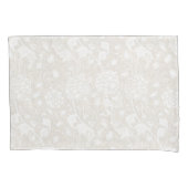 William Morris Floral Pattern in Sepia Kussensloop (Voorkant)