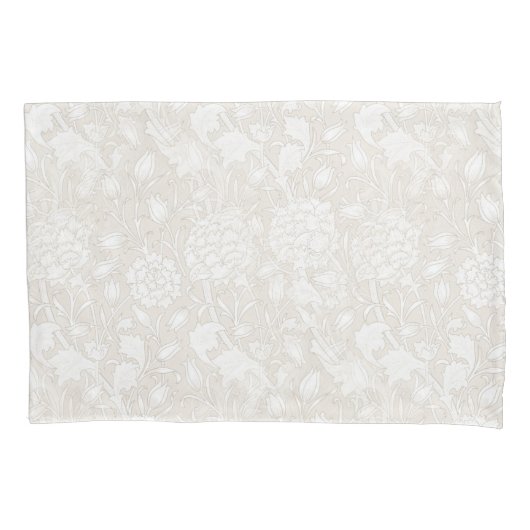 William Morris Floral Pattern in Sepia Kussensloop (Voorkant)