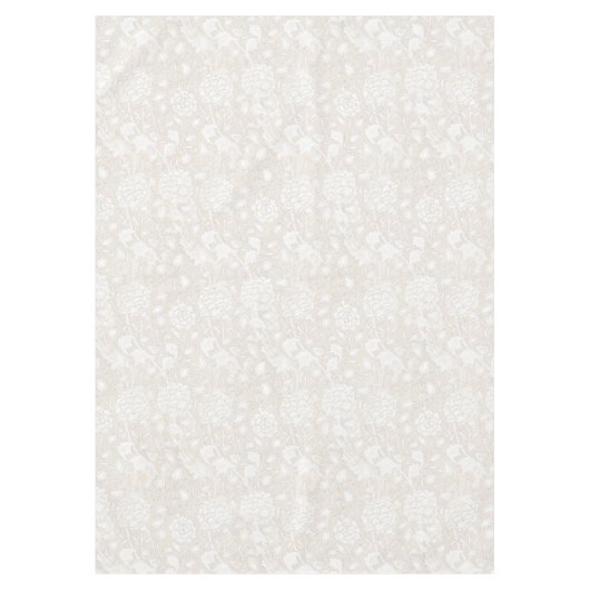 William Morris Floral Pattern in Sepia Tafelkleed (Voorkant)