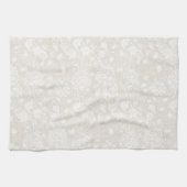 William Morris Floral Pattern in Sepia Theedoek (Horizontaal)