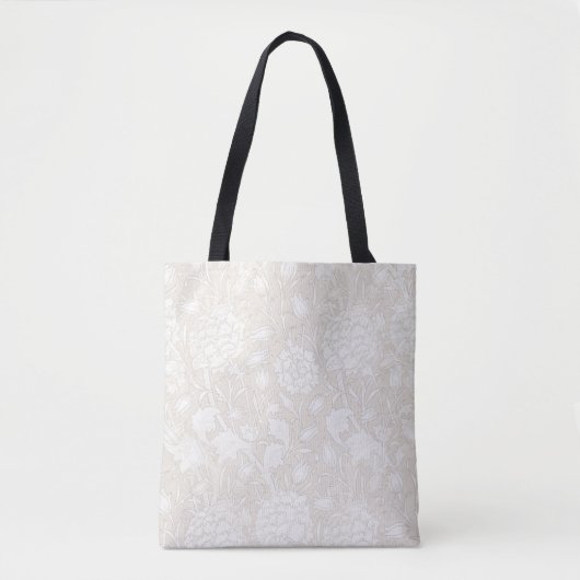 William Morris Floral Pattern in Sepia Tote Bag (Voorkant)