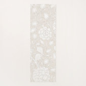William Morris Floral Pattern in Sepia Yogamat (Achterkant)