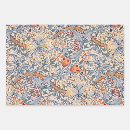William Morris, Floral Pattern Inpakpapier Vel (Voorkant)