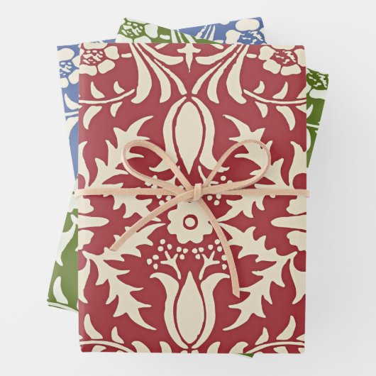 William Morris,  Floral Pattern Inpakpapier Vel (In situ)