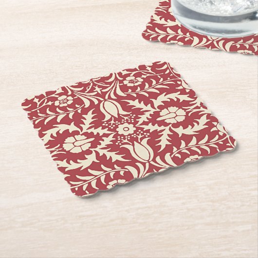 William Morris,  Floral Pattern Kartonnen Onderzetters (Gebogen)