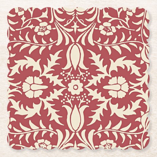 William Morris,  Floral Pattern Kartonnen Onderzetters (Voorkant)
