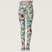William Morris Floral Pattern Leggings (Voorkant)