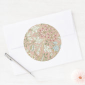  William Morris Floral Pattern Ronde Sticker (Envelop)