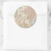  William Morris Floral Pattern Ronde Sticker (Tas)