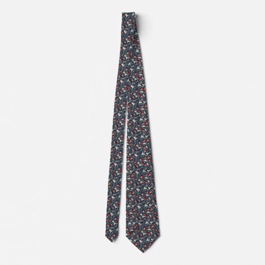 William Morris Floral Pattern Stropdas (Achterkant)