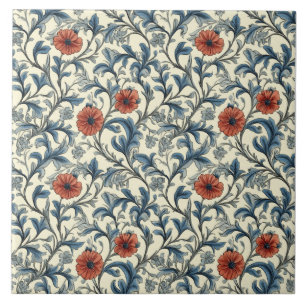 William Morris Floral Pattern Tegeltje