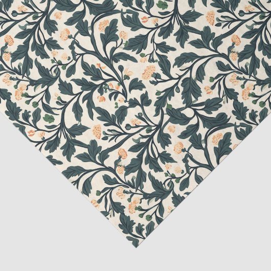 William Morris Floral Pattern Tissuepapier (Detail)