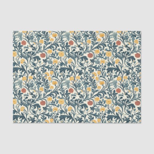 William Morris Floral Pattern Tissuepapier (Voorkant)