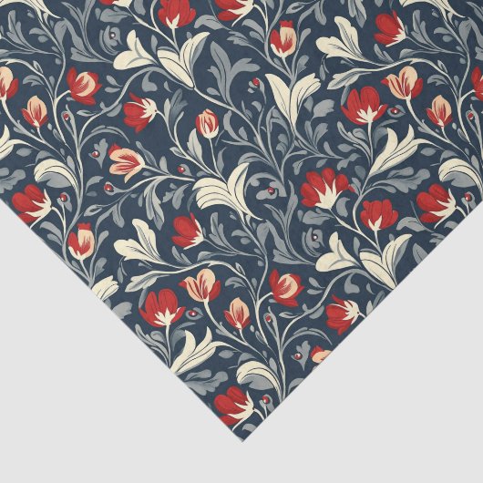 William Morris Floral Pattern Tissuepapier (Detail)