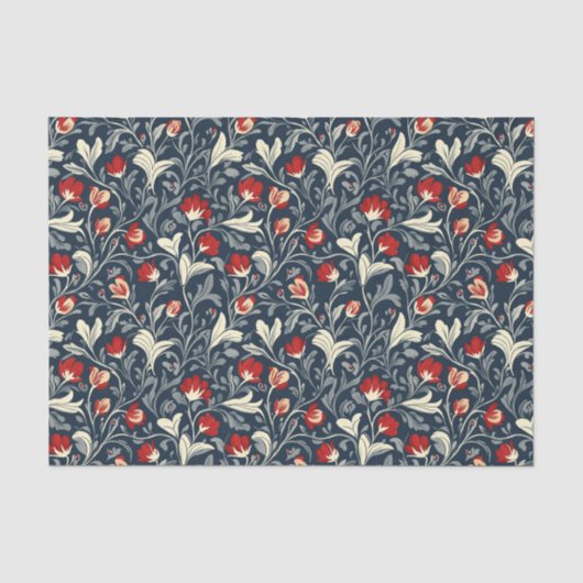 William Morris Floral Pattern Tissuepapier (Voorkant)