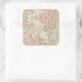  William Morris Floral Pattern Vierkante Sticker (Tas)