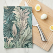 William Morris Floral Patterned Theedoek (Quarter Fold)