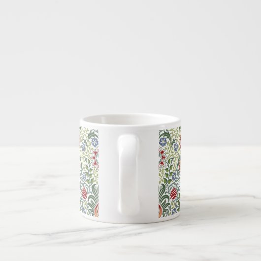 William Morris Floral Persian  Pattern Espresso Kop (Achterkant)