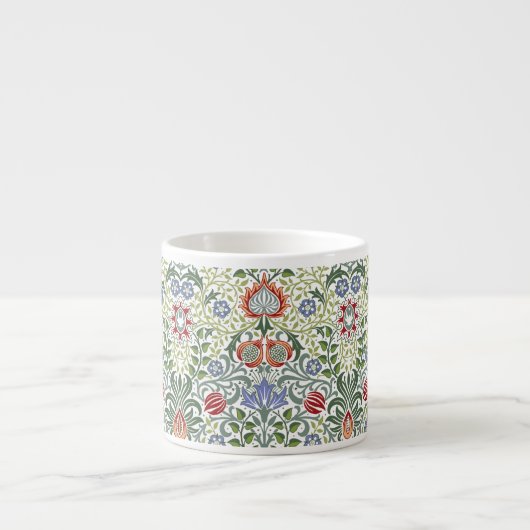William Morris Floral Persian  Pattern Espresso Kop (Voorkant)