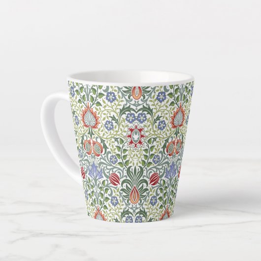 William Morris Floral Persian  Pattern Latte Mok (Linkerhoek)