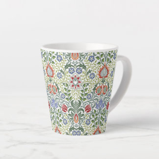 William Morris Floral Persian  Pattern Latte Mok