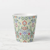 William Morris Floral Persian  Pattern Latte Mok (Voorkant)