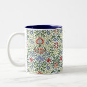 William Morris Floral Persian Pattern Tweekleurige Koffiemok (Links)