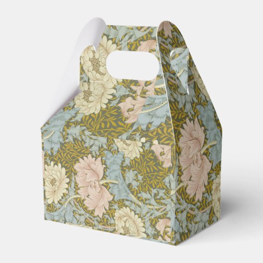 William Morris  Floral Pink Chrysanthemum Bedankdoosjes (Voorkant Zijde)