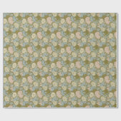 William Morris  Floral Pink Chrysanthemum Cadeaupapier (Vlak)
