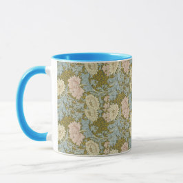 William Morris  Floral Pink Chrysanthemum Mok