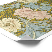 William Morris Floral Pink Chrysanthemum Poster (Hoek)