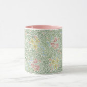William Morris  Floral Pink Green Bower Mok (Midden)