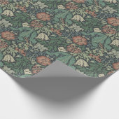 William Morris  Floral Pink Green Compton Cadeaupapier (Hoek)