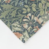 William Morris Floral Pink Green Compton Fleece Deken (Hoek)