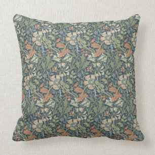 William Morris  Floral Pink Green Compton Kussen