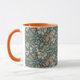 William Morris  Floral Pink Green Compton Mok