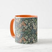 William Morris Floral Pink Green Compton Mok (Voorkant links)