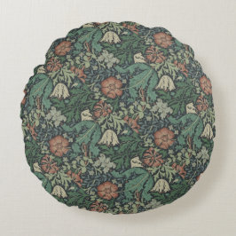 William Morris  Floral Pink Green Compton Rond Kussen
