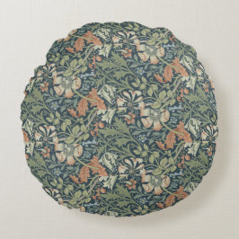 William Morris  Floral Pink Green Compton Rond Kussen