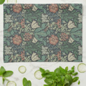 William Morris  Floral Pink Green Compton Theedoek (Gevouwen)