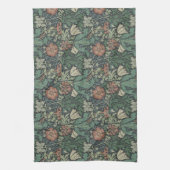 William Morris  Floral Pink Green Compton Theedoek (Verticaal)