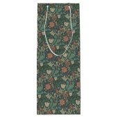 William Morris Floral Pink Green Compton Wijn Cadeautas (Achterkant)