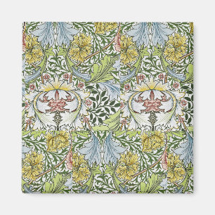 William Morris Floral Pink Green Myrtle Magneet